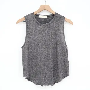 Project Social T Tank Top Womens Small Urban Outfitters Grey Muscle Raw Hem Good thumbnail 2
