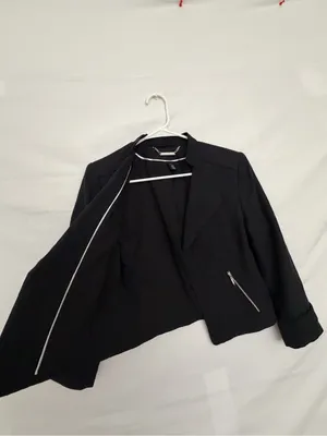 White House Black Market Women’s Black Blazer Size 8 Excellent Used(A829) thumbnail 5