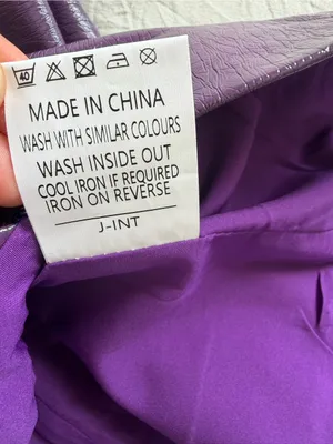 Showpo. Shimmery Purple Faux Leather‎ Mini Skirt thumbnail 10