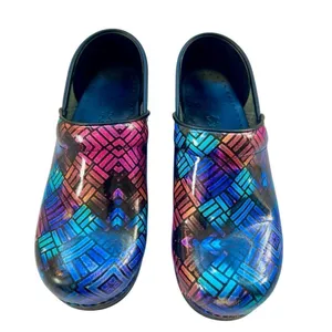 Dansko Clogs Professional Women Size EU 36US 5.5/6 Color Weave Patent Leather thumbnail 2