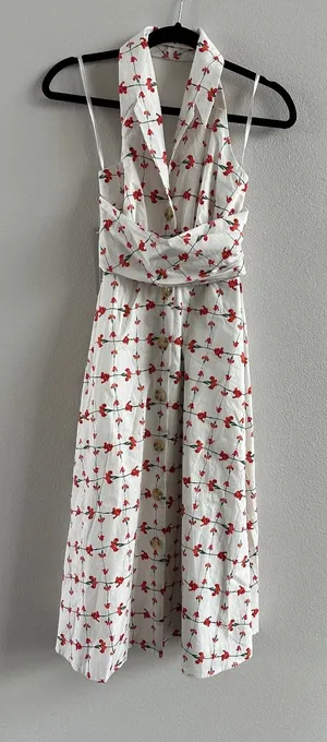 Anthropologie Hutch Alessia Sleeveless Halter Midi Dress thumbnail 1