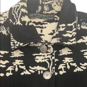 Vintage New Identity Elephant & Giraffe Safari Print Tapestry Jacket thumbnail 2