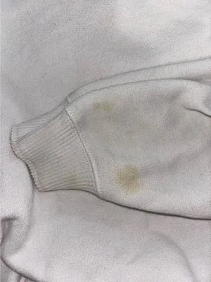 Hollister White Cropped Hoodie thumbnail 4