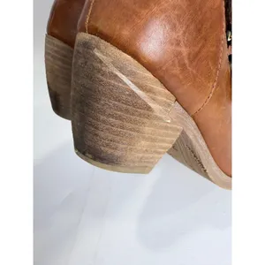 Antelope Italian Leather Ankle Boots Brown Buckle Straps Block Heel EU 38‎ thumbnail 9