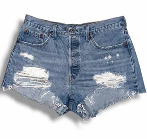 Levi's 501 (32) Original Distressed Cut-Off Denim Shorts thumbnail 1