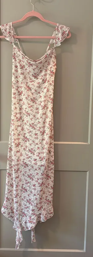 Long Floral Dress Pink Size XS thumbnail 1