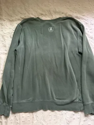 Unwell Crewneck Sweatshirt in Sage Green thumbnail 6