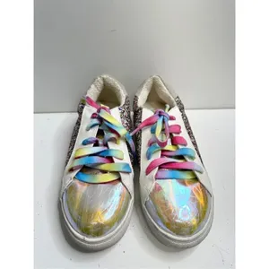 Madden Girl Steve Madden Girls Sneakers Jrize Sz 5 Multicolor‎ Sequin Detailed Lace Up Style thumbnail 2