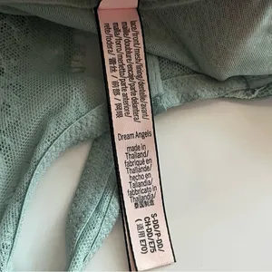 Victorias Secret • Dream Angels Mint Green Lace Sheer Corset Unlined thumbnail 9