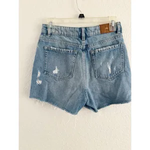 Zara Blue Distressed Denim Skort thumbnail 2