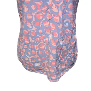 Grey’s Anatomy by Barco Circle Pattern Short Sleeve Scrub Top Pockets thumbnail 3