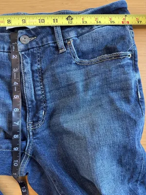 BKE Payton Jeans Womens 29x32 Blue Mid Rise Bootcut Stretch Denim Buckle Y2K thumbnail 6