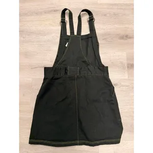 The Ragged Priest Black Denim Dungaree Overall Dress thumbnail 3