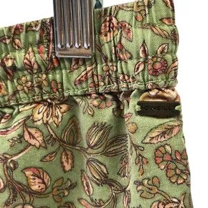 Viscose Oneill Fran Green Floral Print Drawstring Waist 4 Pocket Shorts Womens L thumbnail 9