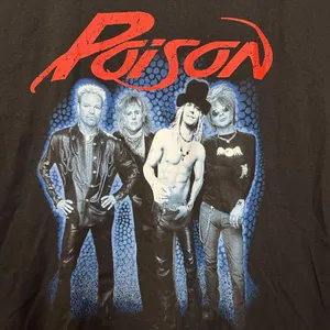 Poison Power to the People Poster Heavy Metal Band Tee XL thumbnail 2