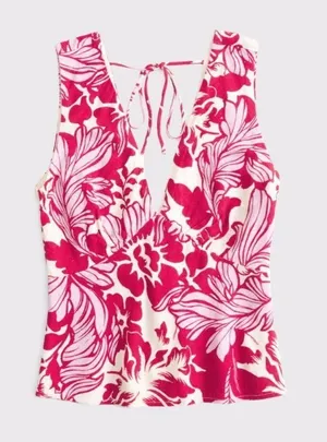 Abercrombie floral Tie back top thumbnail 2