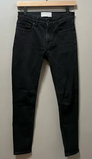 Everlane women’s black skinny‎ jeans size 24 regular thumbnail 1