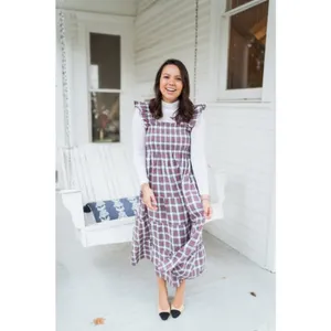 💕HILL HOUSE💕 Ellie Nap Dress ~ Multi-Color Tartan Plaid Print Large thumbnail 8