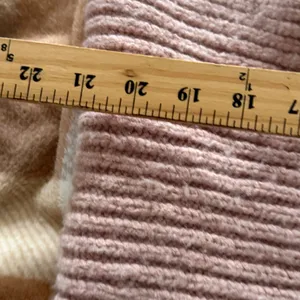 J.Crew Chunky Knit Ribbed Neck Warmer Scarf Dusty Rose Infinity Wool Cashmere‎ thumbnail 4