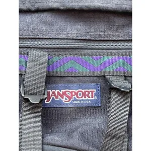 Vintage 90s Jansport Fanny Pack Purple Waist Hiking Belt Bag + 2 Bottle Holders thumbnail 15