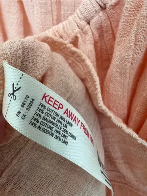 Free People Blissful Breeze Gauzy Cotton Linen Orange Mini Dress Women's M thumbnail 8