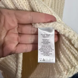 Stitch Fix KUT From The Kloth Leona Ribbed Mock Neck Chunky Sweater Ivory‎ XL thumbnail 8