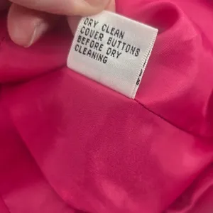 Talbots Blazer Womens 16 Silk Cotton Blend Pink Single Button Professional EUC thumbnail 6