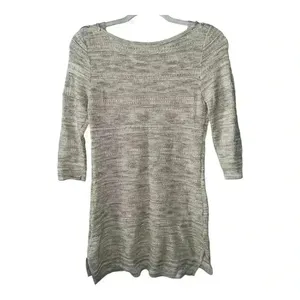 White‎ House Black Market Gold/Tan Tunic Sweater, Small thumbnail 2