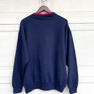 VTG Vintage Dog Sweatshirt Blue Red Patch Jeweled Grandma Large thumbnail 3