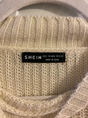 Shein Neutral Tan Brown White Pattern Sweater thumbnail 3