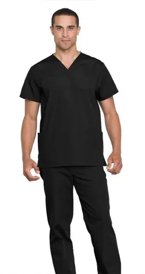 NEW Cherokee Professionals Scrubs Set, Modern Classic Black Size M (run big!!) thumbnail 1