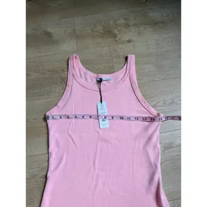 NWT‎ Michael Stars cassie thin binded tank top 1x1 cotton pink grapefruit sz OS thumbnail 6