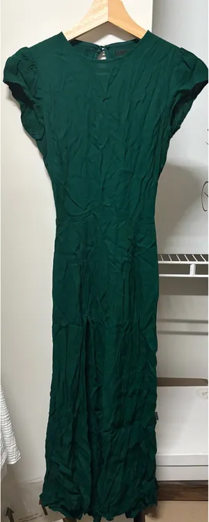 Green Reformation Open Back Midi Dress  thumbnail 1
