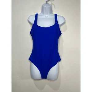 Leoparts‎ Womens Cobalt Blue One Piece Swimsuit Low Back Padded Size L US 8-10 thumbnail 3