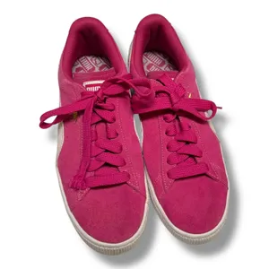 Puma Womens Suede Pink Fuchsia Purple Low‎ Top Shoes Size 8.5 355462 38 thumbnail 7