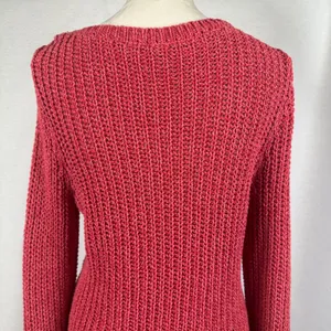 Lauren Jeans Co. Ralph Lauren Red Pink Knit Sweater Long Sleeve Womens‎ Large thumbnail 5