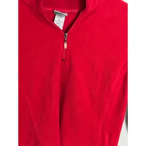 C9 by Champion Fleece Pullover Womens Small Red Excellent Quarter Zip Mock‎ Neck thumbnail 2