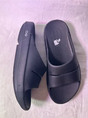 OOFOS Women's Slide Sandal - Black thumbnail 5