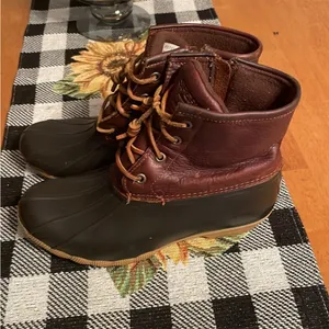 Sperry Brown and Black Winter Boots thumbnail 5