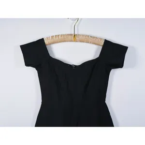 NWT Lulus Off Shoulder Trumpet Midi Dress Mermaid Womens S Black Cocktail Event thumbnail 6