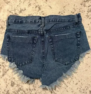 Nasty Gal High Rise Cheeky Jean Shorts thumbnail 3