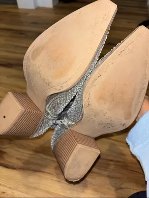 Crown Vintage Silver Rhinestone Western Heeled Boots thumbnail 5