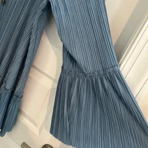 Free People Can’t Help It Pleated Mini Dress Blue Size M thumbnail 7