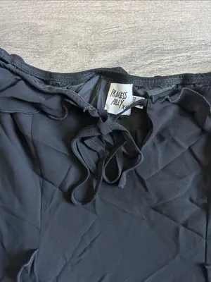 Black Ruffle Trim Off-Shoulder Dress thumbnail 4