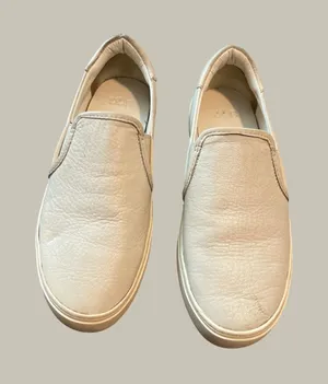 UGG Jass White Pebbled Leather Slip On Platform Sneakers Shoes Womens 7.5 thumbnail 1