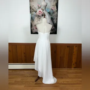 Elegant Ada James Chiffon High Low Wedding Gown! thumbnail 6