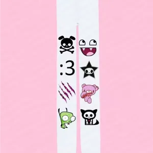 White Graphic Print Leggings thumbnail 2