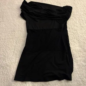 NWT Danielle Guizio Black Talia Mesh Mini Dress. Size XL thumbnail 6