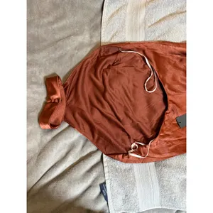 NWT Lulus Size XS Love in Your Life Rust‎ Brown Satin Halter Maxi Dress Formal thumbnail 7