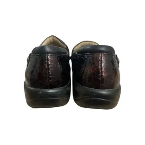 Alegria Keli Work Burgundy Floral Leather Women Clogs Size 37 Slip On thumbnail 7